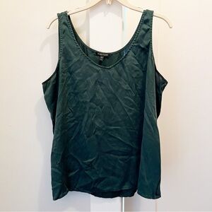 Eileen Fisher Green Silk Blend Tank Top